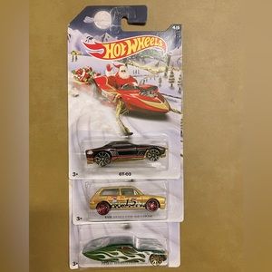 Hot Wheels Holiday Hot Rods set of 3! cars 4/6, 5/6 and 6/6 NWT 🎉Host Pick x3🎉